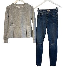 Chelsea28 peplum sweatshirt